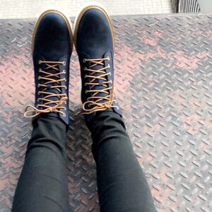 Blue Suede Timberlands